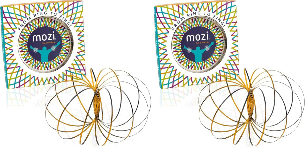 Mozi Geometric Magic Flow Bracelet, Easy to Use - Mozi (Pack of 2) / Black & Gold