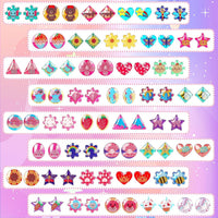 AUGSUN 240 Pcs Halloween Stick on Earrings for Little Girls – Fun for Kids & Family - Regular Style - image 4