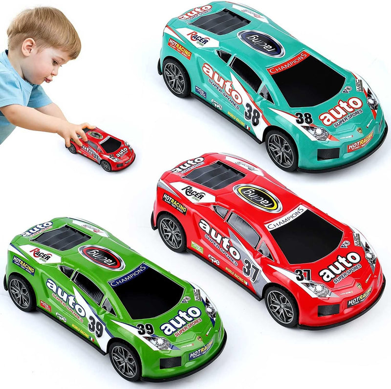 ZOHANINDL 7 inch Friction Power Car Toys Set