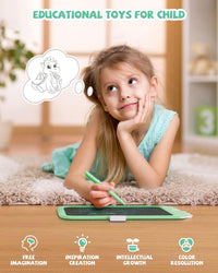 8.5 inch LCD Writing Tablet for Kids - Green / 10 inch - image 2