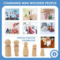Woodpeckers Wood Peg People Set - Complete Family Set - 40 Pieces - image 3