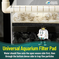 Aquatic Experts Aquarium Filter Floss for Fish Tank Filters - FilterFirst Aquarium Filter Pad - Media Roll for Crystal Clear Water, 12" x 72" by ¾ to ½ Thick