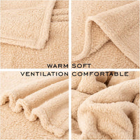 2 Blankets, Dog Cat Pet Blanket, Soft Warm Fleece, for Puppy - Beige+lightgray / 40"L x 32"W, 2/Pack - image 4