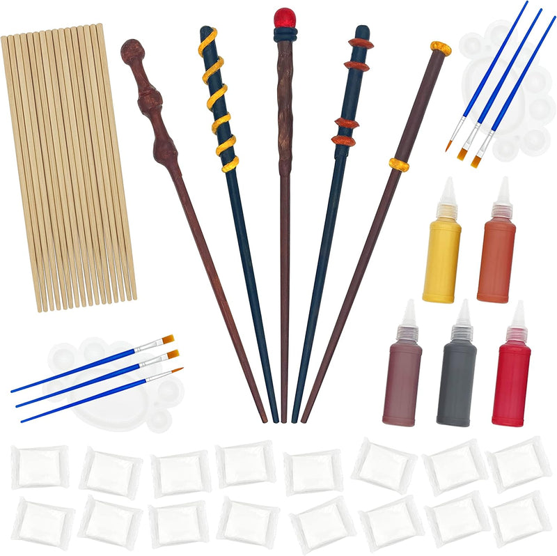 Maikoi Magic Wand Making Kit for Kids Adults DIY Craft Set Wizard - 16-Wands