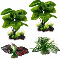 Moonorange Reptile Artificial Plants - M Set-d