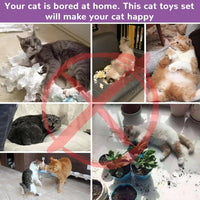 33Pcs Cat Toys Pack for Indoor Cats Kitten, with Cube Tunnel – Essentials for Cats - Extra Large Cat Tunnel Toy Set - image 4