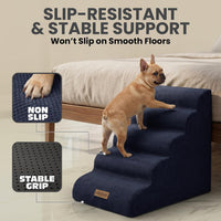 Miorun Dog Stairs for High Beds - Dark Blue / 5.0 / Stairs 24.5"H - image 4