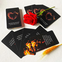 QUEENOFPAIN Burning Heart love oracle cards deck with 54 poker-sized cards and box - view 3