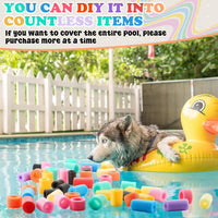 Frienda pool noodle bits, 50 colorful foam noodle pieces in assorted sizes - view 15