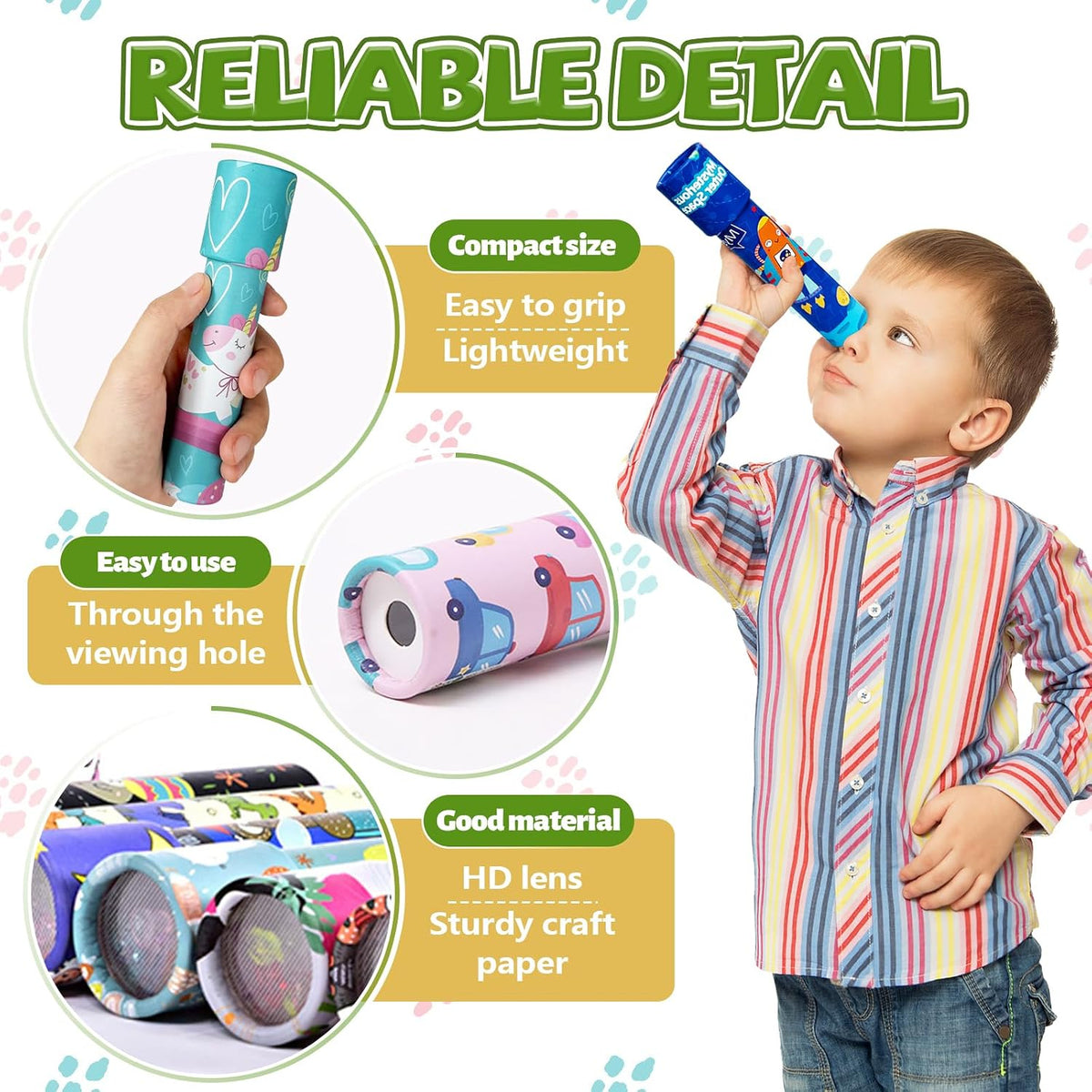 Xeehwb 2 Pack Classic Kaleidoscope Toy - Cute Style - image 3