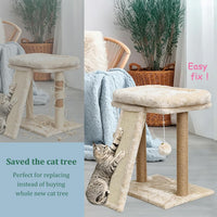Cat Scratching Post Replacement Pole - M8*2poles / 40 cm / 15.71 in Brown - image 4