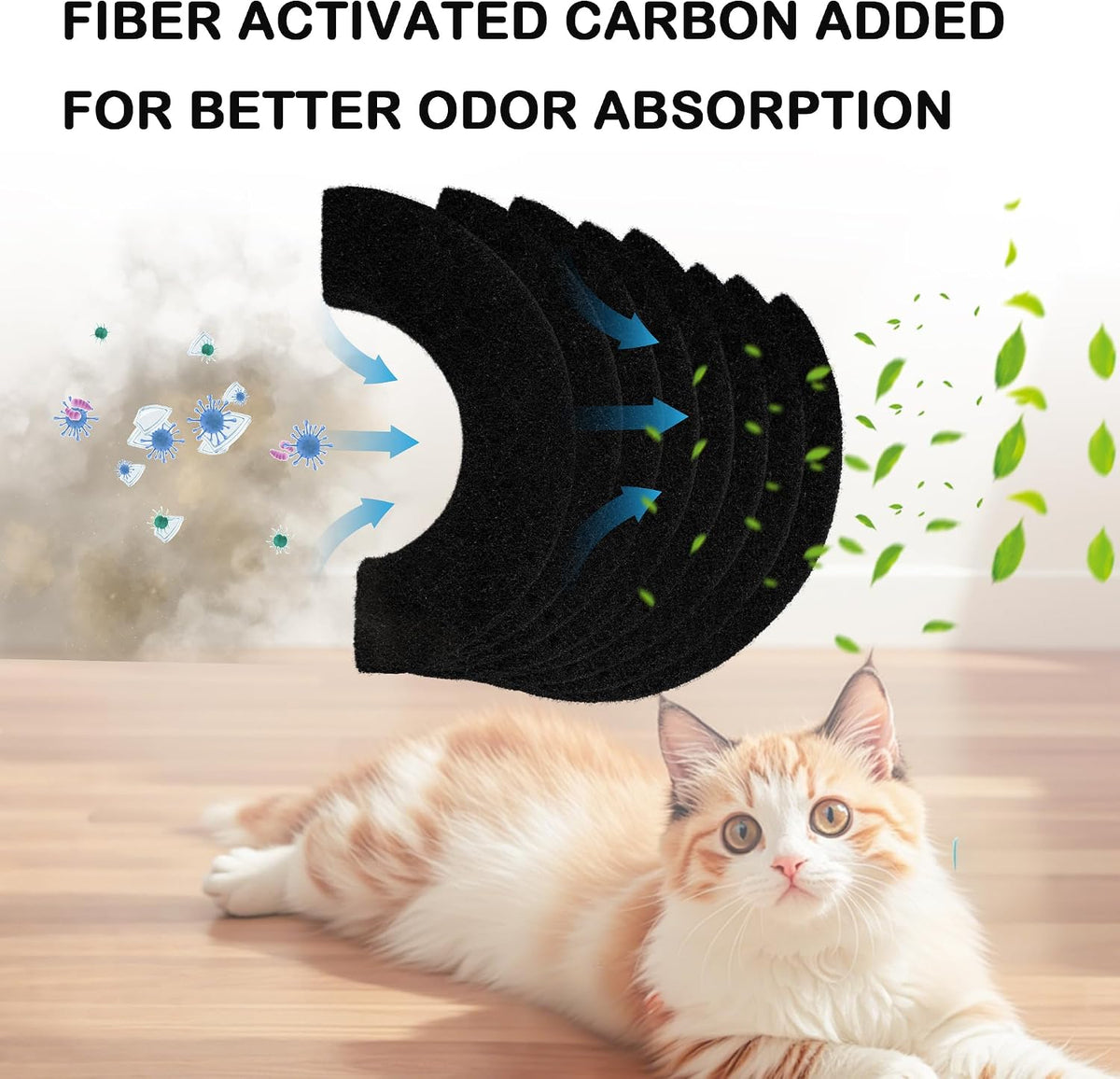 8 Pack Carbon Filters Compatible with Litter Robot 4 – Daily Care for Cats - L-R 4 Filters(8PACK) - image 4