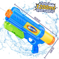 Super Water Gun for Kids Adults: 2 Pack - Blue Orange - image 2