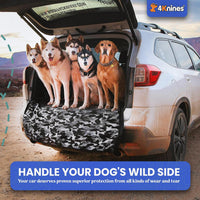 4Knines SUV Cargo Liner for Dogs, Fold Down Seats, Black Large – Essentials for Dogs - Camo / Small - image 3