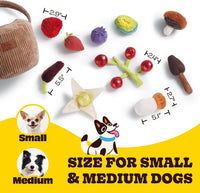 Nocciola Squeaky Bread Stuffed Dog Toys Pack - Fruits - image 4