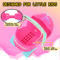 SULIFEEL Kids Adjustable Quad Roller Skates for Girls and Boys – Fun for Kids & Family - Mermaid Pink - image 4