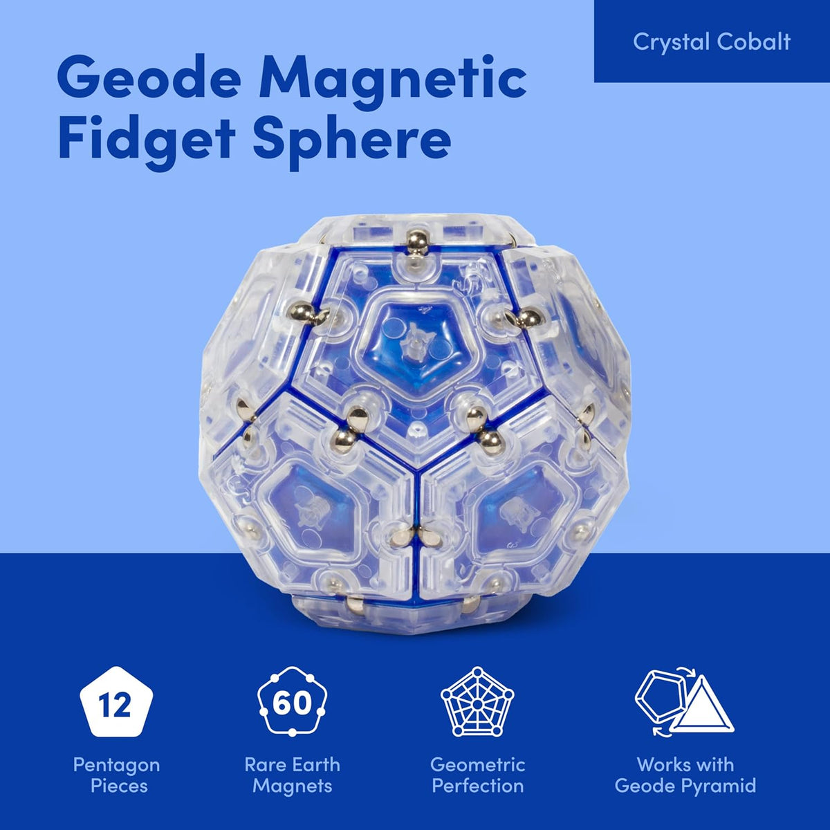 Speks Geode Magnetic Sphere - Cobalt - image 2