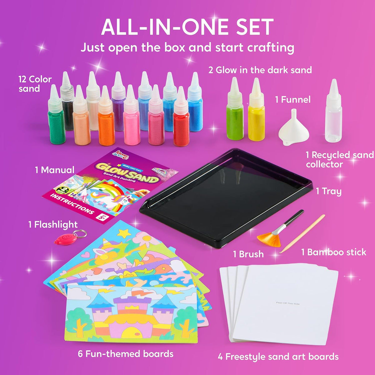 JOVA Klever Kits Glow Sand Art Kits for Kids - image 4