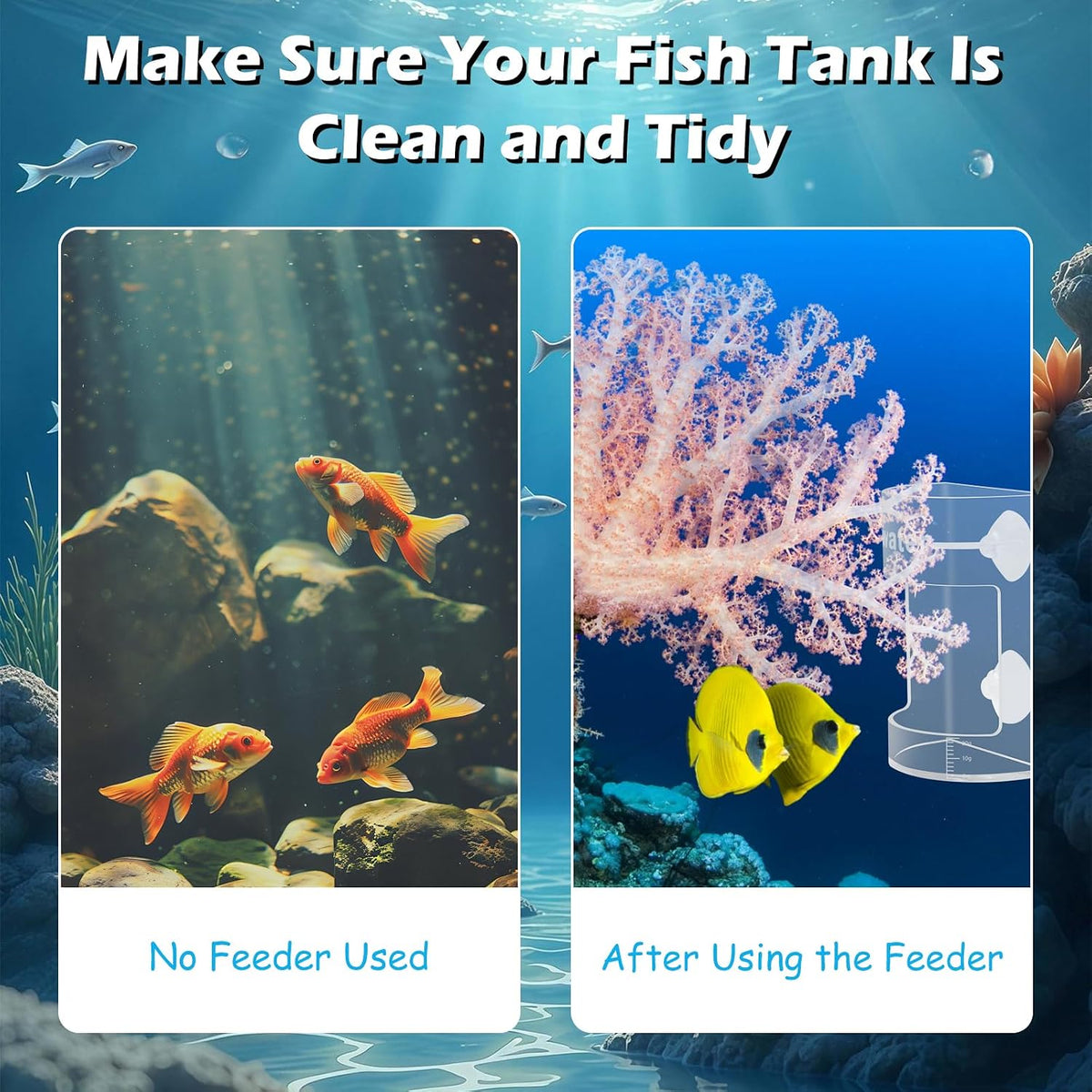 2Pcs Aquarium Fish Feeder Feeding Tray with Suction Cup - 3.Transparent - image 4