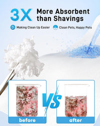 BUCATSTATE Hamster Bedding 15L, 99% Dust-Free Paper Bedding - Blossom / 15L - image 4