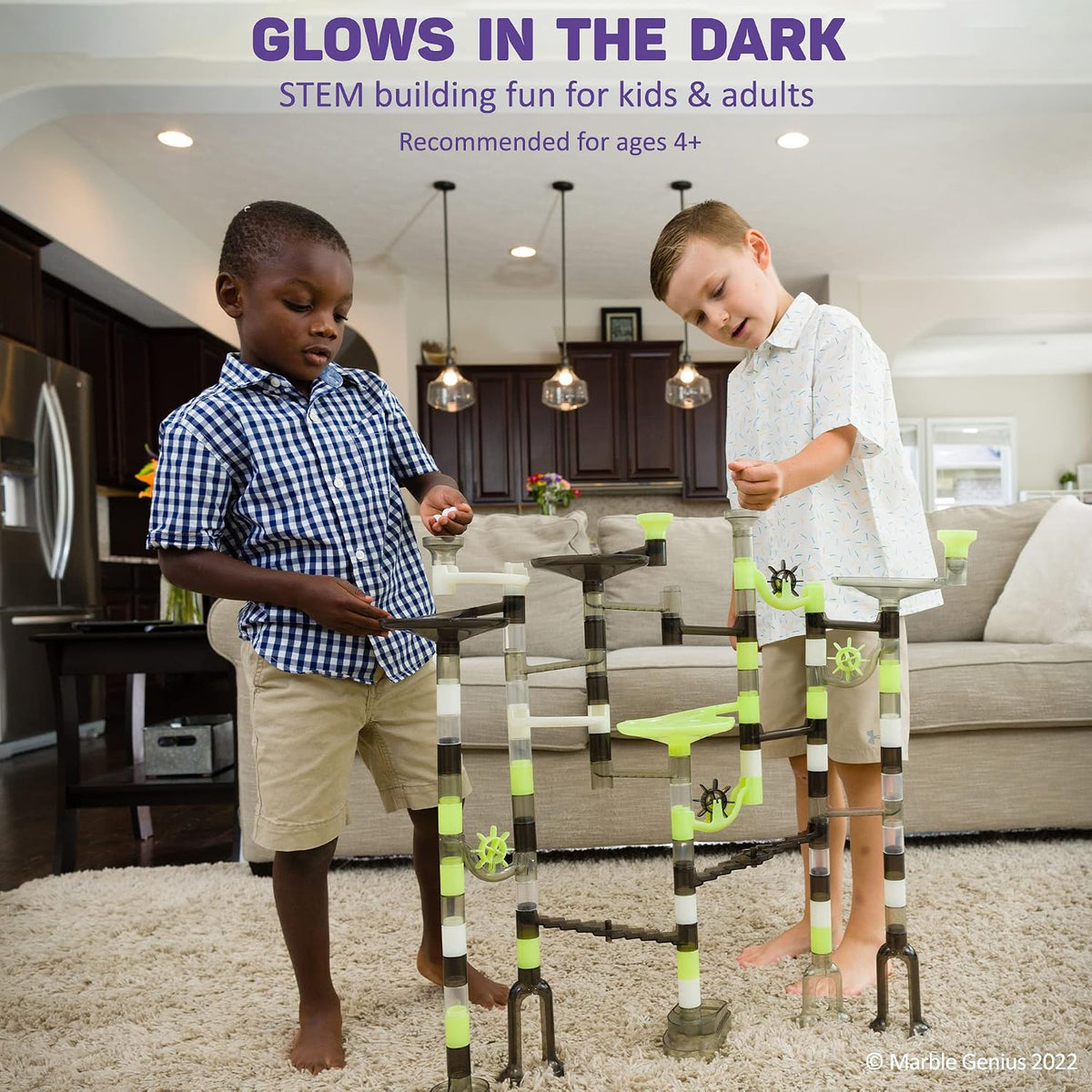 Marble Genius Marble Run Starter Set STEM Toy for Kids Ages 4-12 – Fun for Kids & Family - Space - image 4