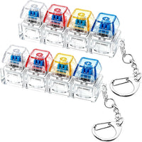 2 PCS Keyboard Fidget Toy - Clear Pink Yellow Blue / General