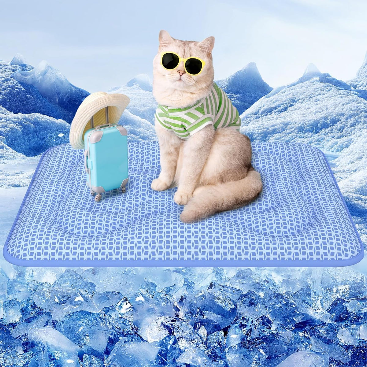 Thickened Cooling Mat for Dogs, Suitable for All Seasons - Blue / S