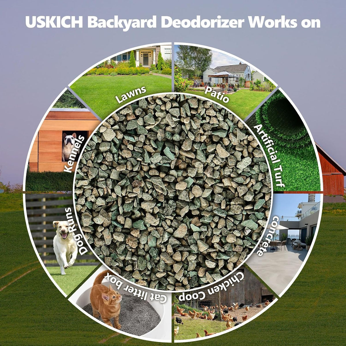 Backyard Deodorizer,10 lbs Yard Odor Eliminator,Eliminates Stool and Urine Odor on Potty - image 2