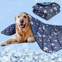 Dog Cooling Mat, Premium Lightweight Pet Cooling Blanket Bed Cover for Dogs, Cat, Puppies | Ice - X-Large / French bulldogs