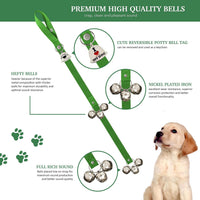Caldwell's Pet Supply Co. Dog Potty Bells, Dog Door Bell - One Potty Bell / Green - image 2
