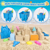 FUSPWEAO Beach Toys with Castle Bucket - image 2
