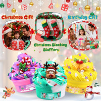 6 Pack Halloween Slime Kit, Cloud Butter Slime for Girls Boys – Fun for Kids & Family - 15 Pack Christmas Slime - image 4