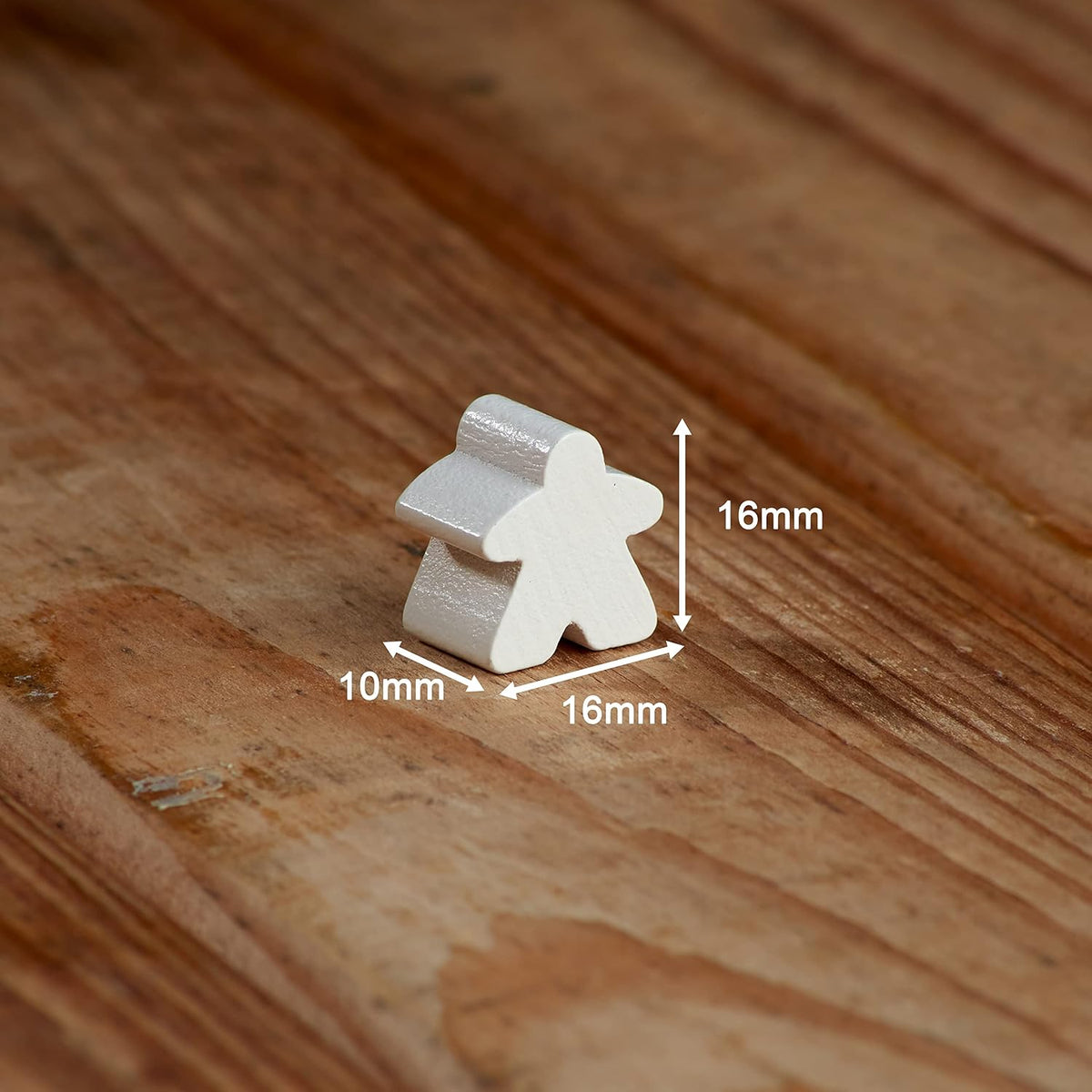 100 Wooden Meeples, Multi Color Board Game Tokens & Replacement Pieces – Fun for Kids & Family - 100 Wooden Meeples - image 2