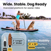 DOK Dog-DOK Inflatable Dock Platform: Safe & Easy Water Access - 12' x 36" / Paddle-DOK - image 4