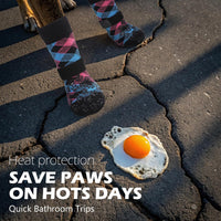 EXPAWLORER Dog Socks for Hot Pavement Summer to Prevent Licking Paws - X-Large / Pink&Blue - image 4