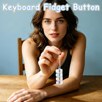 2 PCS Keyboard Fidget Toy - Four Colors / Double Layer Keycap - image 2