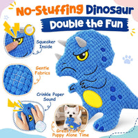 KIPRITII 9 Pack Puppy Toys Set for Small Dogs - 9 Pack (Dinosaur-Shaped) - image 4