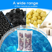10pc Filter Media Bags for Aquarium - 3.1" x 7.9" - 15pack / White - image 4