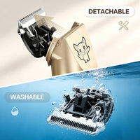 Highdas Dog Clippers for Grooming Low Noise - Red - image 3