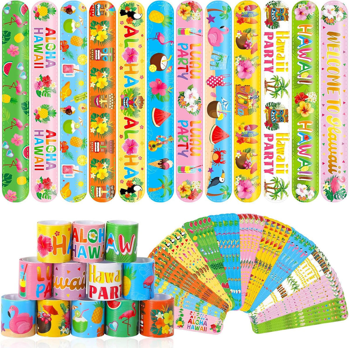 Junebrushs 56 fall Thanksgiving slap bracelets with turkey, pumpkin and leaf designs - view 3