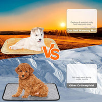 2 Pack Self Warming Cat Bed Thermal Pet Mat - 16 x 20 inches / Beige - image 3