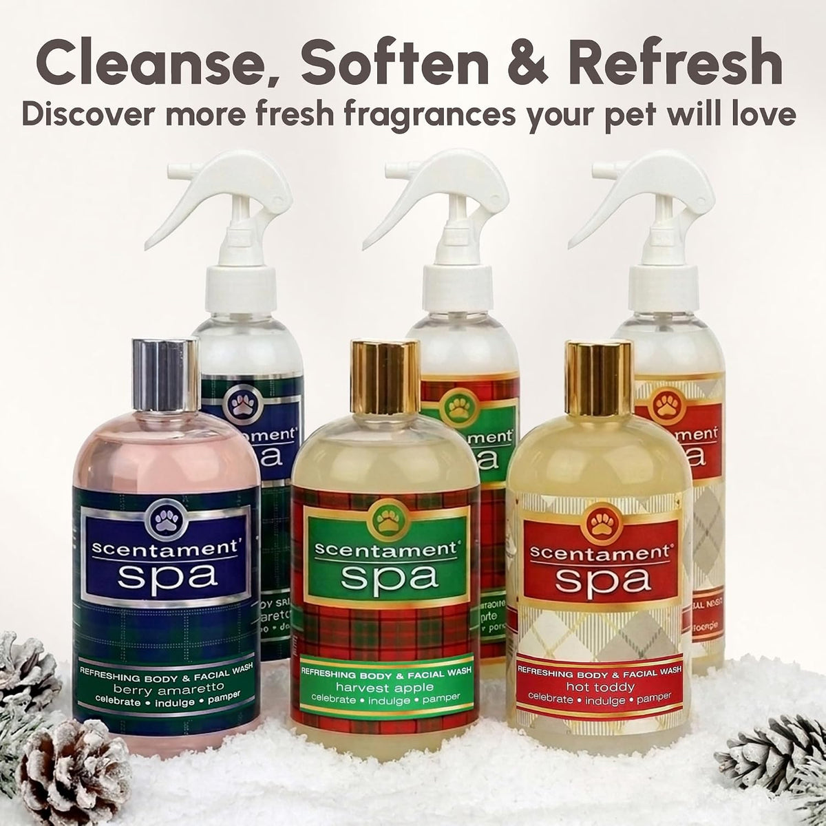 Best Shot Pet Scentament Spa Seasonal Facial & Body Wash - Sugar Cookie / 16 fl oz - image 4