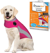 ThunderShirt for Dogs Calming Anxiety Vest, XX Large, Blue Polo – Essentials for Dogs - Pink / X-Large