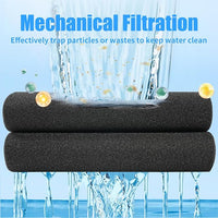 AQUANEAT Aquarium Bio Sponge Filter Media Pad 36" x 12" x 1" / 72" x 12" x 1" Open Cell Foam Sheet Cut-to-Fit for Fish Tank Sump (72" x 12" x 1")