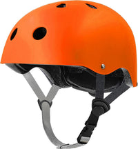 Skateboard Helmet Impact Resistance Ventilation for Youth & Adults – Fun for Kids & Family - Orange / Medium