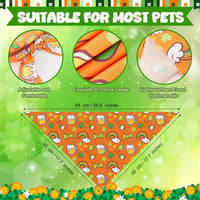 Abbylike 50 Pcs Halloween Dog Bandanas Bulk - St Patricks Day / 25.6 x 17.7 x 17.7" - image 3