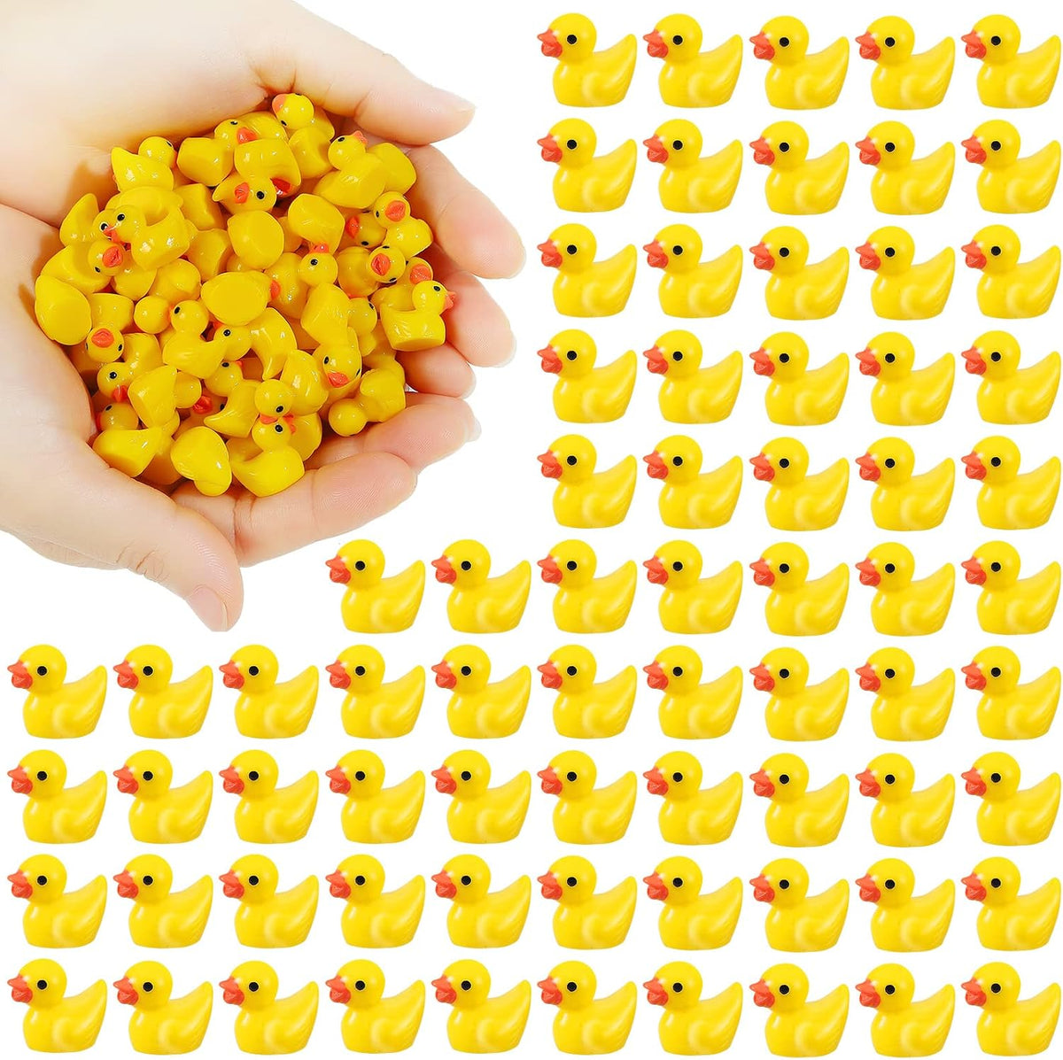 EKisemio100 Pcs Mini Resin Ducks Bulk - 200