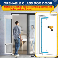 Large Dog Door for Sliding Glass Door - 81" Sliding Door / Large - 1 Flap - image 3