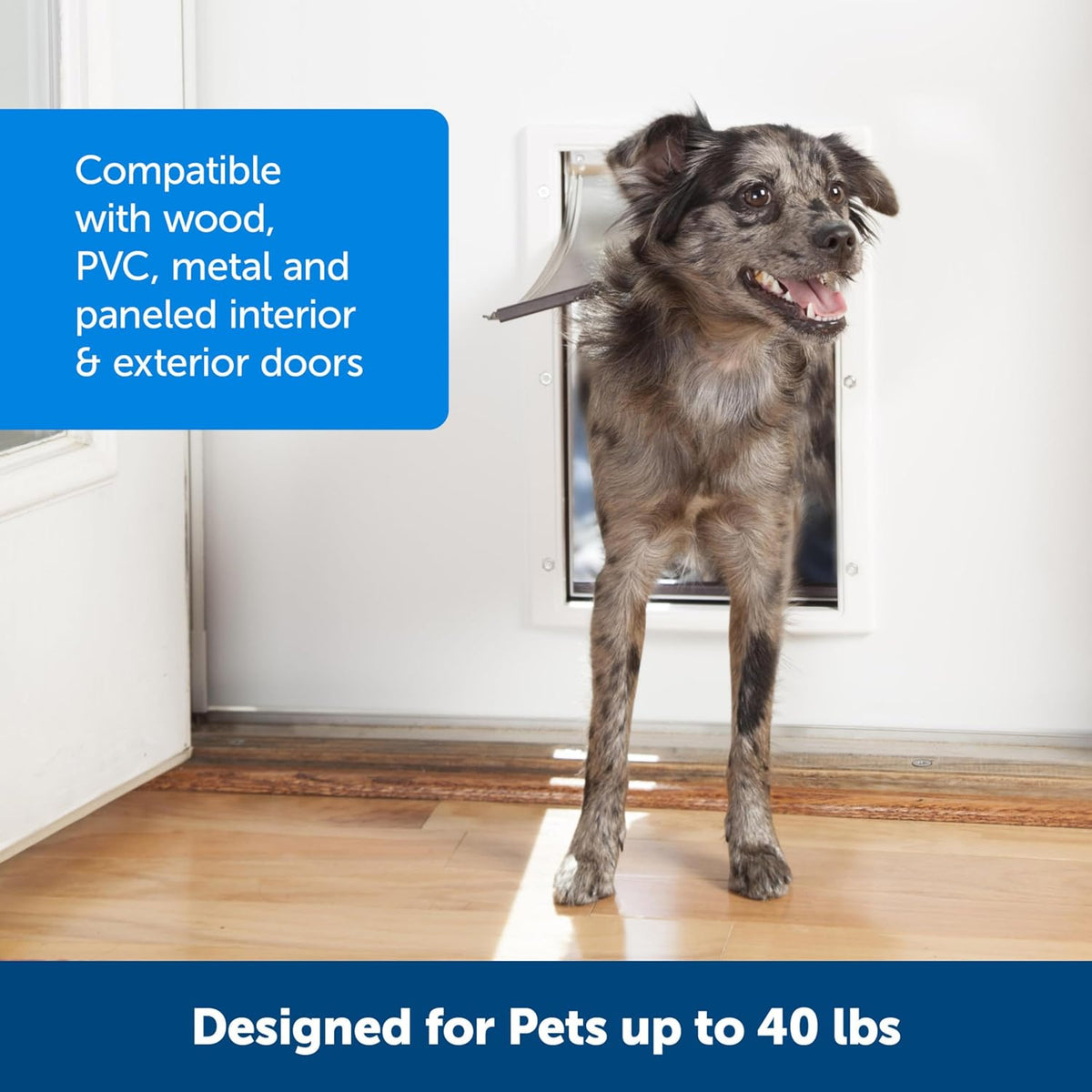 PetSafe Plastic Dog & Cat Door, Pets Up to 40 lb, Paintable - Medium (Pack of 1) - image 4