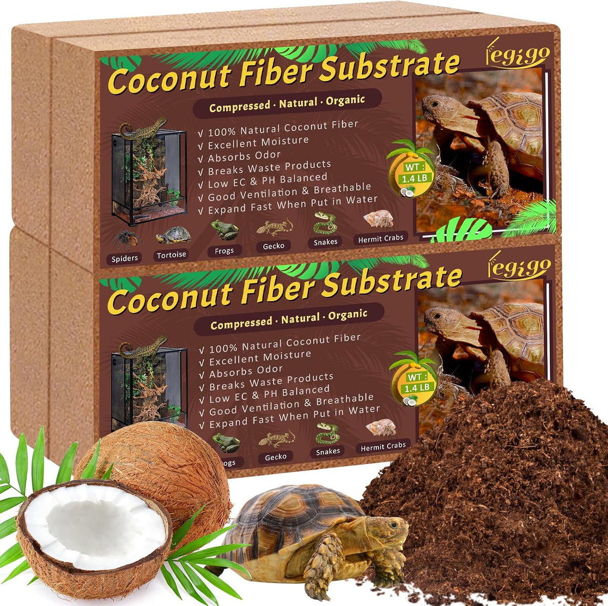 4 Pack Coconut Fiber Substrate - 4 Pack